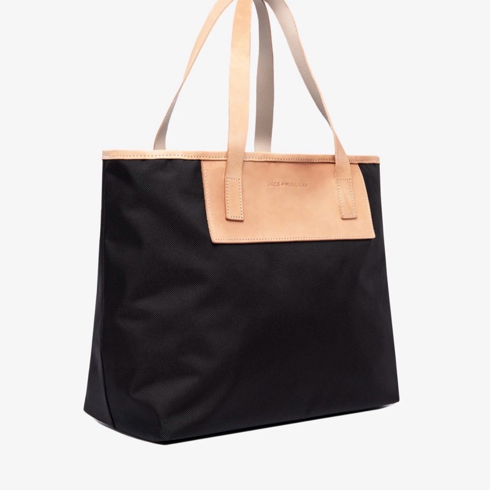 Jack Mulligan Black and Tan Tote Bag